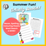 Summer Fun Activity Booklet for Early Finishers