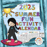 Summer Fun Activity Calendar 2023