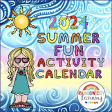 Summer Fun Activity Calendar 2024
