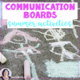 AAC Core Word Summer Activity Communication Boards