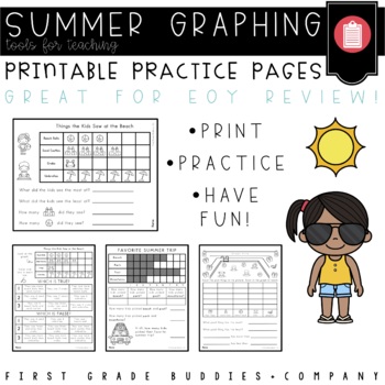 Preview of Summer Activities | End of Year Activities | Summer Math | Graphing