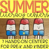 Summer Fun Beach themed Literacy Center Activities