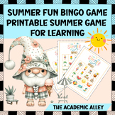 Summer Fun Bingo Game - Fun Printable for Summer Learning