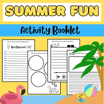 Preview of Summer Fun Booklet - Creative Writing/Drawing Activities (Grades 3,4,5,6)
