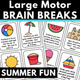Summer Fun Brain Breaks Large Motor Activity Cards | Indoo