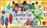 Summer Fun Clip Art Set - 43 png images for personal or co