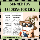 Summer Fun Coloring Pages for Kids - Printable Beach, Spor