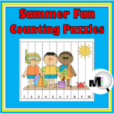 Summer Math Number Order Puzzles
