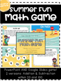 Summer Fun Digital Math Game