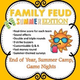 Summer Fun Family Feud for End of Year, Summer Camps, or F