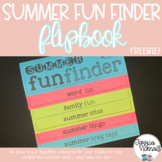 Summer Fun Finder Flipbook! *FREEBIE*EDITABLE*