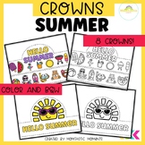 Summer Fun Hat Crafts for Preschool and Kindergarten - Eng