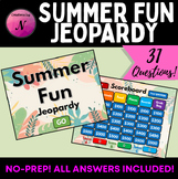 Summer Fun Jeopardy | End of Year Game