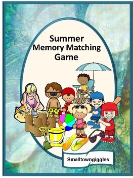 Summer Fun Packet Memory Game Vocabulary Practice Special Education Reading