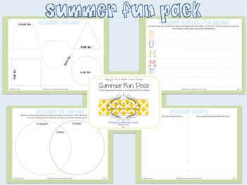 Preview of Summer Fun Pack ~ 4 Activities to do at Home