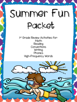 Preview of Summer Fun Packet for the End of 1st Grade