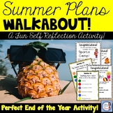 End of Year Activity: Summer Plans Walk About