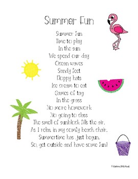 funny summer poems for kids