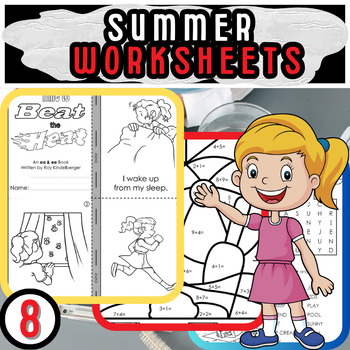 Preview of Summer Fun Printables: Puzzles, Passages, Coloring, and More!