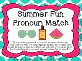 Summer Fun Pronoun Match