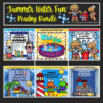 Preview of Summer Water Fun Reading Bundle - Emergent Readers - Ladybug Learning Projects