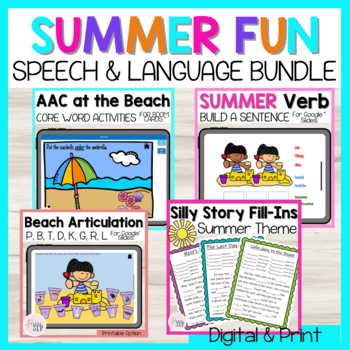 Summer Fun Speech & Language Therapy Bundle by Harre SLP | TpT