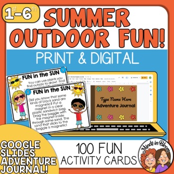 Summer Fun Task Cards: 100 Outdoor Learning Activity Cards by Rachel ...