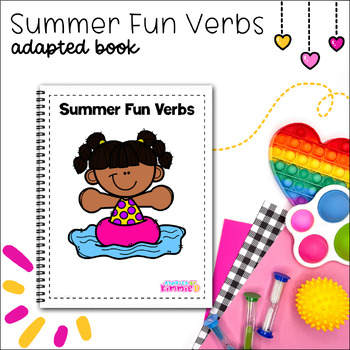 Preview of Summer Verbs for Special Education Helpful Adaptive Circle Time Activity