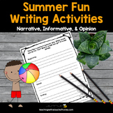 Summer Fun Writing Activities (Digital and Printable)