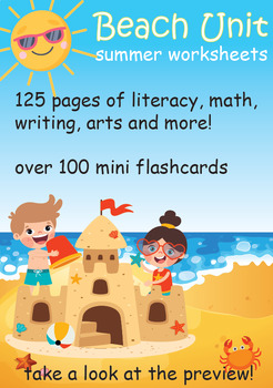 Preview of Summer Fun and Engaging Worksheets - Let's go to the beach? BUNDLE
