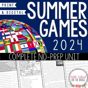 Summer Olympics 2021 by Little School on the Range | TpT