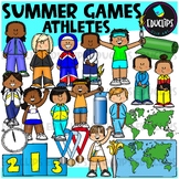 Summer Games Athletes Clip Art Set {Educlips Clipart}