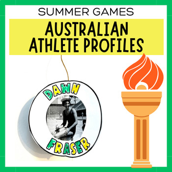 Preview of Summer Games Australian Sporting Legends Athlete Profile Craft Display Activity