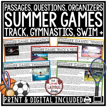 Preview of Paris 2024 Summer Olympics Games Sports Reading Comprehension Passages Questions