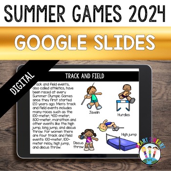 Preview of Summer Games Tokyo 2021 Digital Resources Unit for Google Classroom