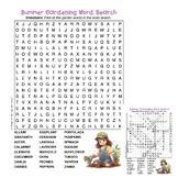 Summer Gardening Word Search