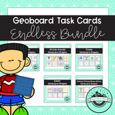 Geoboard Task Cards ENDLESS Bundle - 25 Themed Ssets Curre