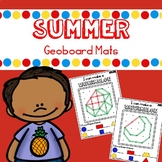 Summer Geoboards Task Cards and Mats