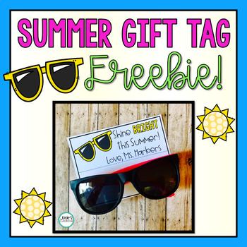 Preview of Summer Gift Tag-Sunglasses