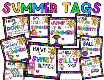 Preview of Summer Gift Tags
