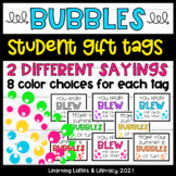 Summer Gift Tags Bubbles Student Tags End of School Year S