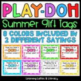Summer Gift Tags Play Dough Gift Tag End of School Gift Ta