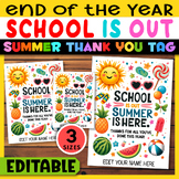 Summer Gift Tags Teacher Appreciation End of Year, Schools