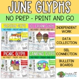 Summer Glyphs - No Prep Activities - June Glyphs