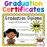 Kindergarten Summer Graduation Certificates & Diplomas