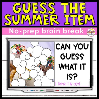Preview of Summer Guess the Picture - a No Prep Brain Break Game with 100 Google Slides