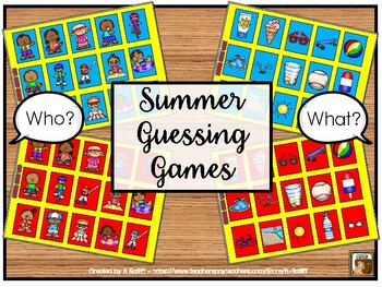 Preview of Summer Guessing Games:  Who? and What?