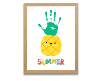 Preview of Summer Handprint Craft, Summer Handprint Art, Summer Craft for Kids