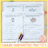 Summer Handwriting Practice
