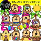 Summer Hedgehog Clipart {Summer Animal Clipart}